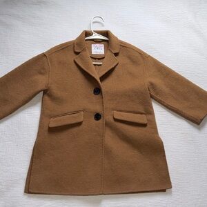 Zara Kids Tan Wool Coat